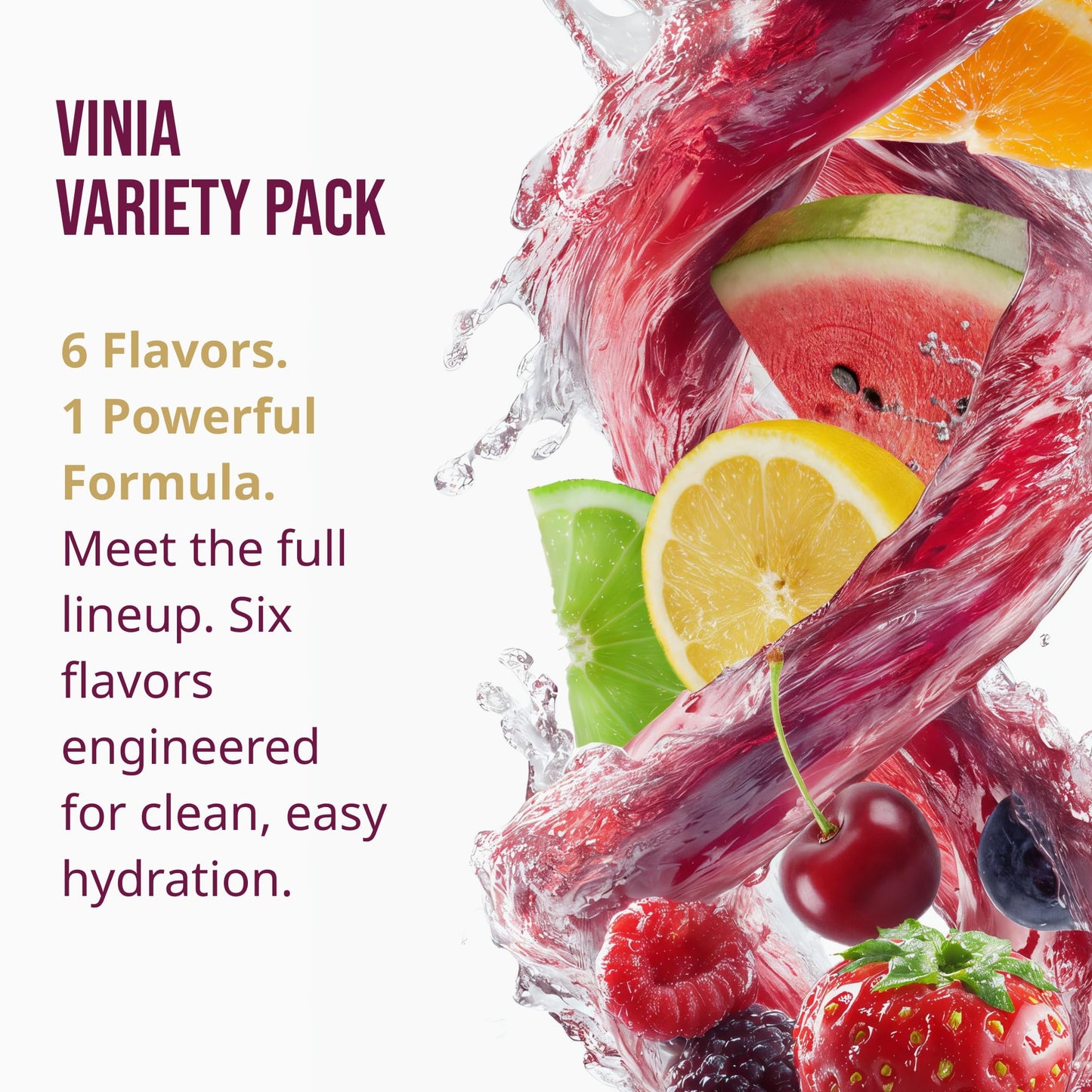 VINIA Resveratrol Electrolyte Hydration Powder Mix | Boost Blood Flow & Circulation | Sea Salt, Coconut Water Potassium - Maple Wellness Supplements