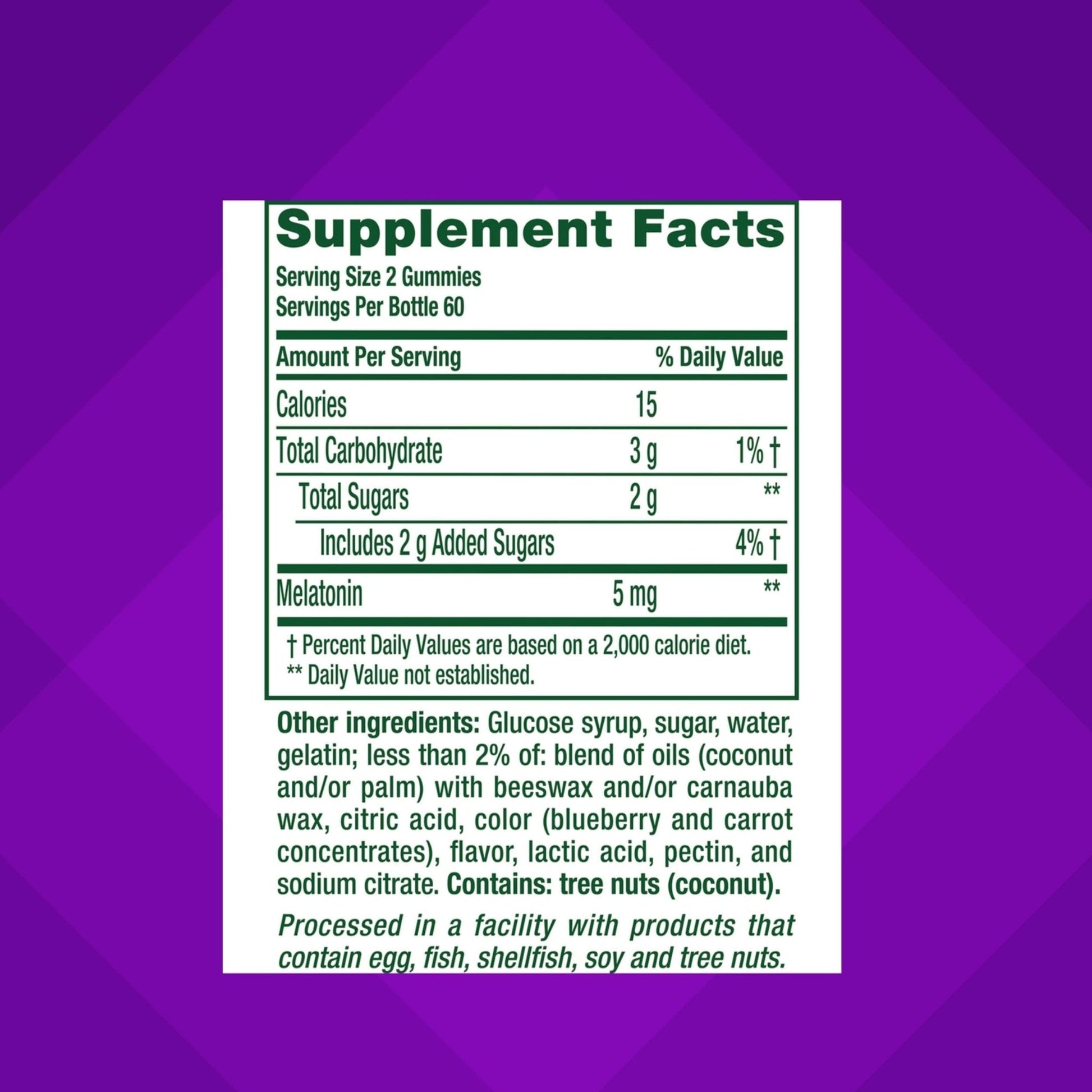 Vitafusion Extra Strength Melatonin Gummy Vitamins, 5mg, 120 ct Gummies - Maple Wellness Supplements
