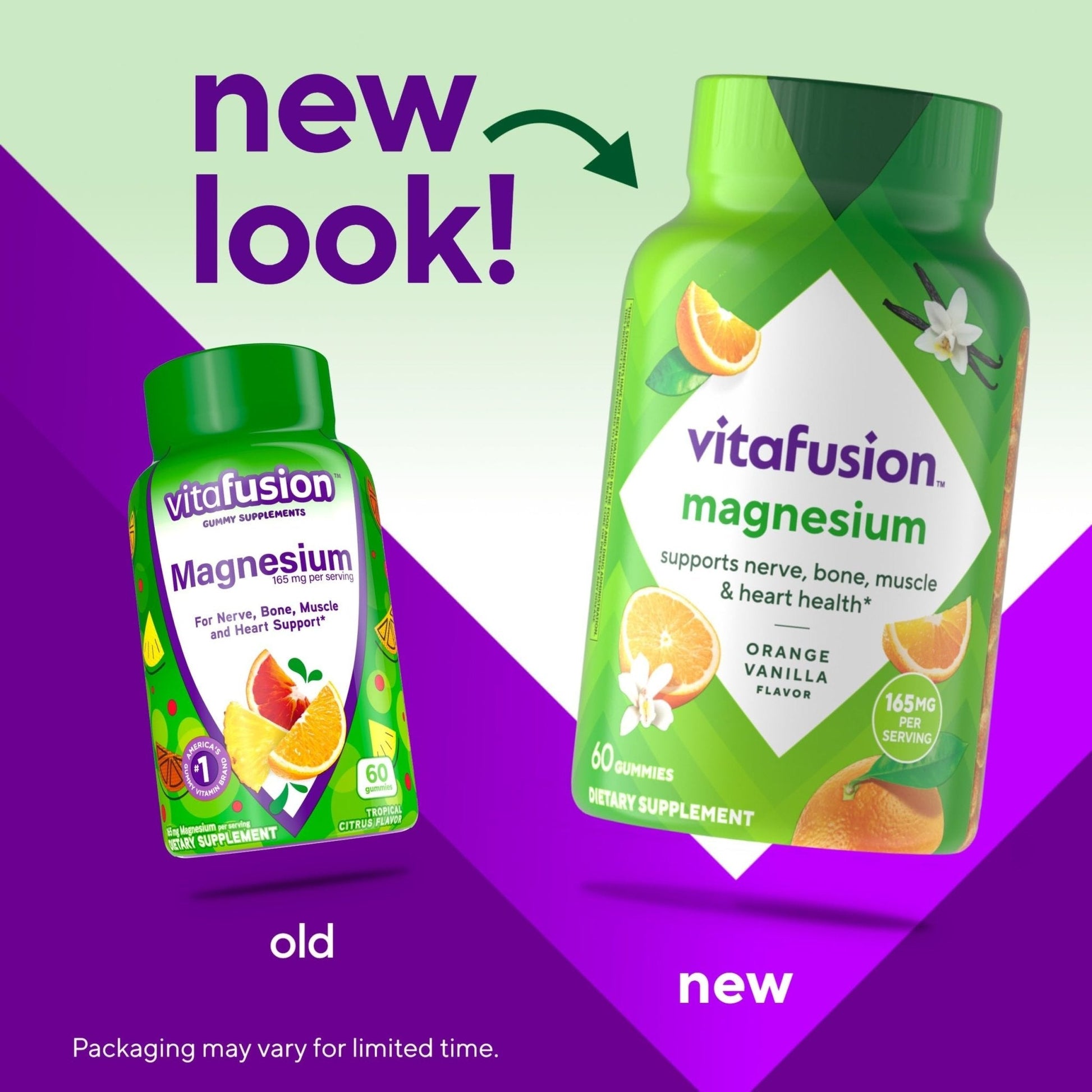 vitafusion Magnesium Gummy Supplement, Bring calm to your vitamin routine, Tropical Citrus Flavor, 60 Gummies - Maple Wellness Supplements