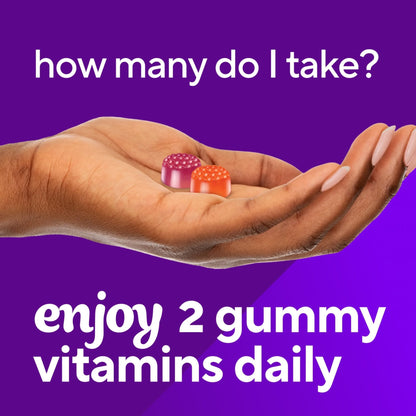 vitafusion Vitamin D3 Gummies, Bone and Immune Support, Peach, Blackberry, Strawberry Flavored - Maple Wellness Supplements