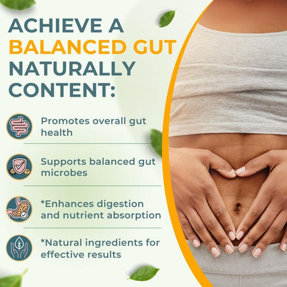 Vital Gut Health 4in1 Formula with Apple Cider Vinegar, Prebiotics & Probiotics, Digestive Enzymes for Strong Immunity Support - Maple Wellness Supplements