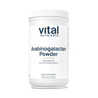 Vital Nutrients Arabinogalactan Powder - Vegan Prebiotic Fiber Supplement for GI Health, Liver, and Immune Support - Maple Wellness Supplements