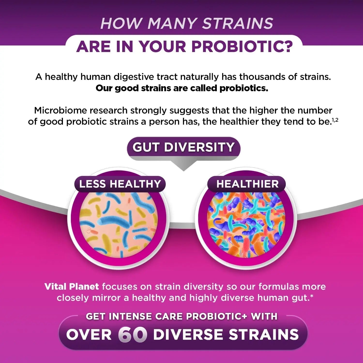 Vital Planet - Intense Care Vaginal pH & Urinary Probiotics, Prebiotics, Postbiotics, Parabiotics, 4-in-1 Refrigerated Supplement for Adults, 65 Billion CFU, 64 Strains, Digestive and Immune, 30 ct - Maple Wellness Supplements