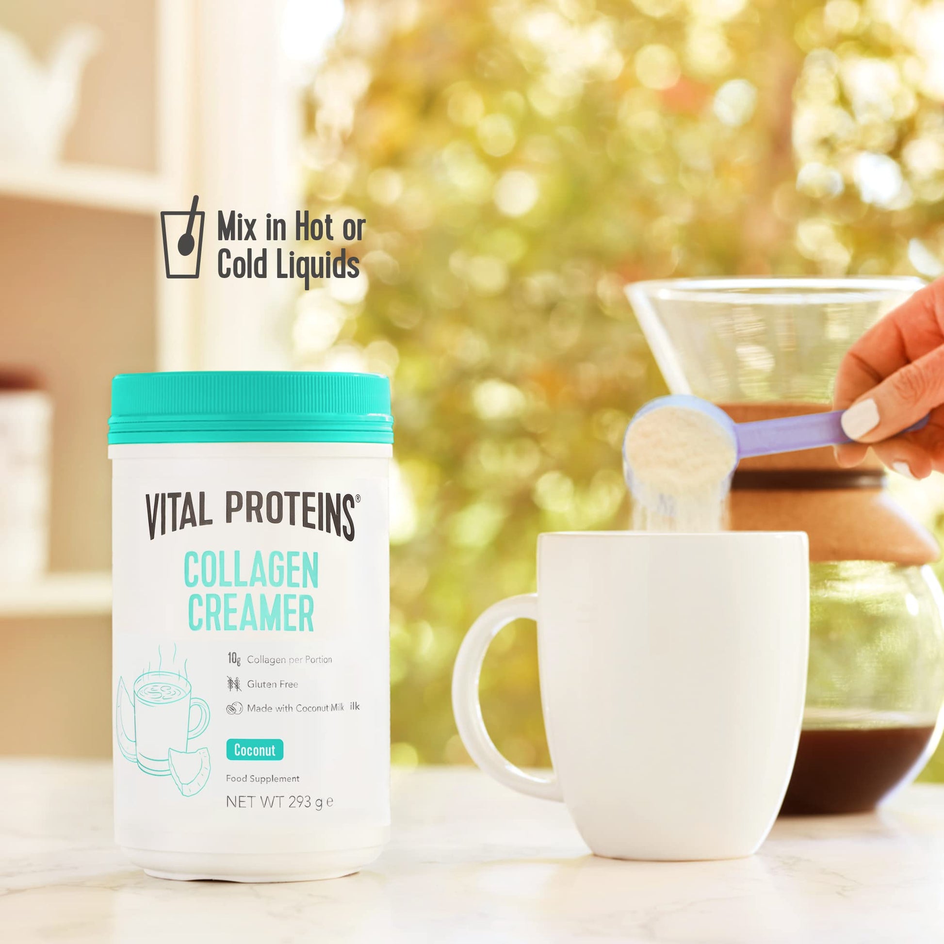 Vital Proteins Collagen Coffee Creamer, No Dairy & Low Sugar Powder with Collagen - Maple Wellness Supplements