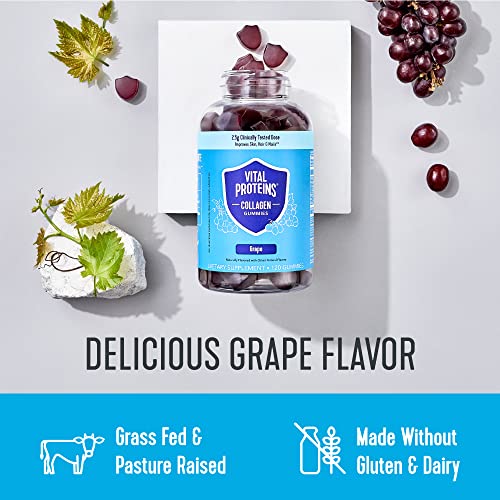 Vital Proteins Collagen Gummies, 2.5g of Clinically-Tested Collagen for Hair, Skin - Maple Wellness Supplements