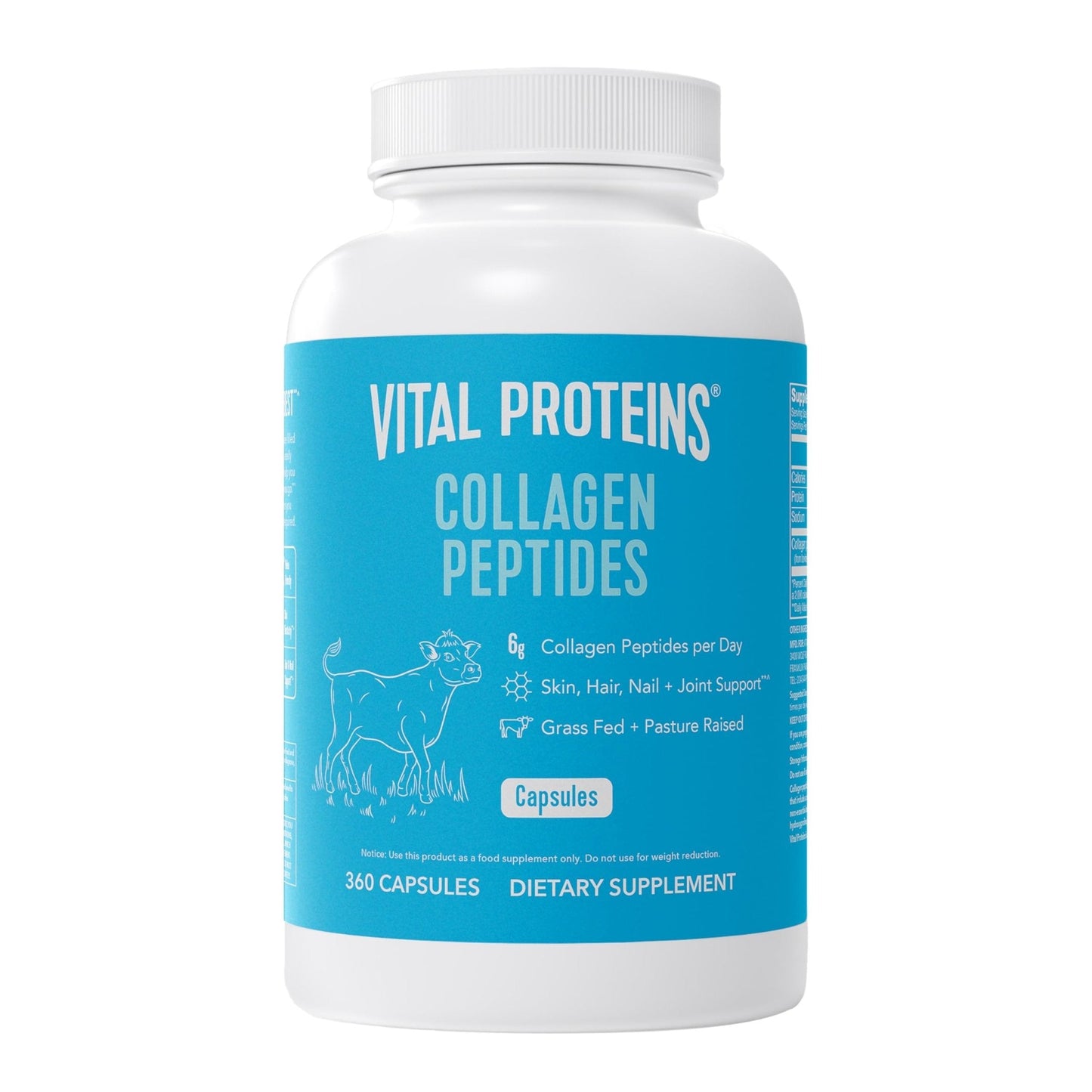 Vital Proteins Collagen Peptides Capsules for Women, Collagen Supplement 360 Capsules - Maple Wellness Supplements