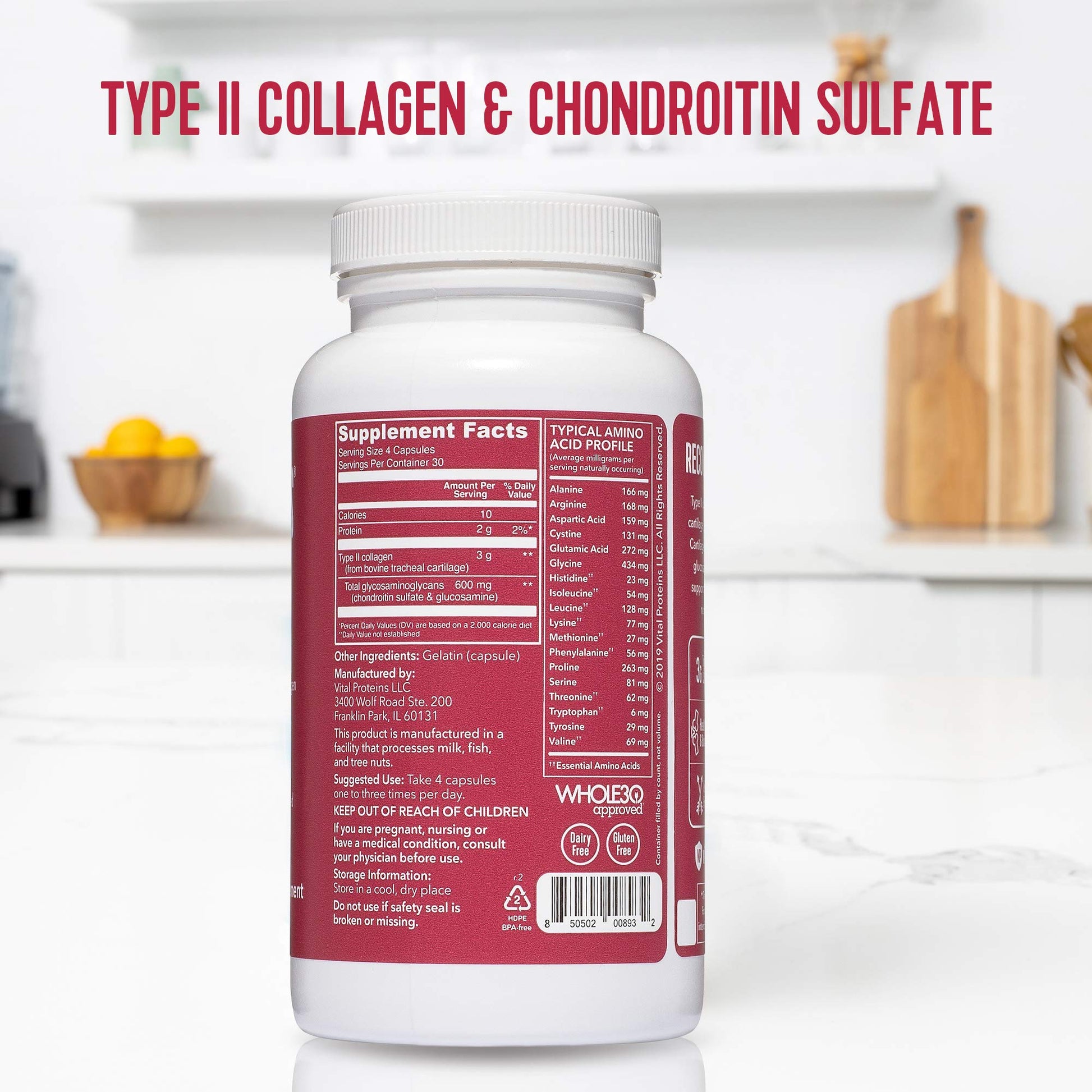 Vital Proteins Collagen Peptides Powder 19.3oz+ Collagen Pills, Type II - Maple Wellness Supplements