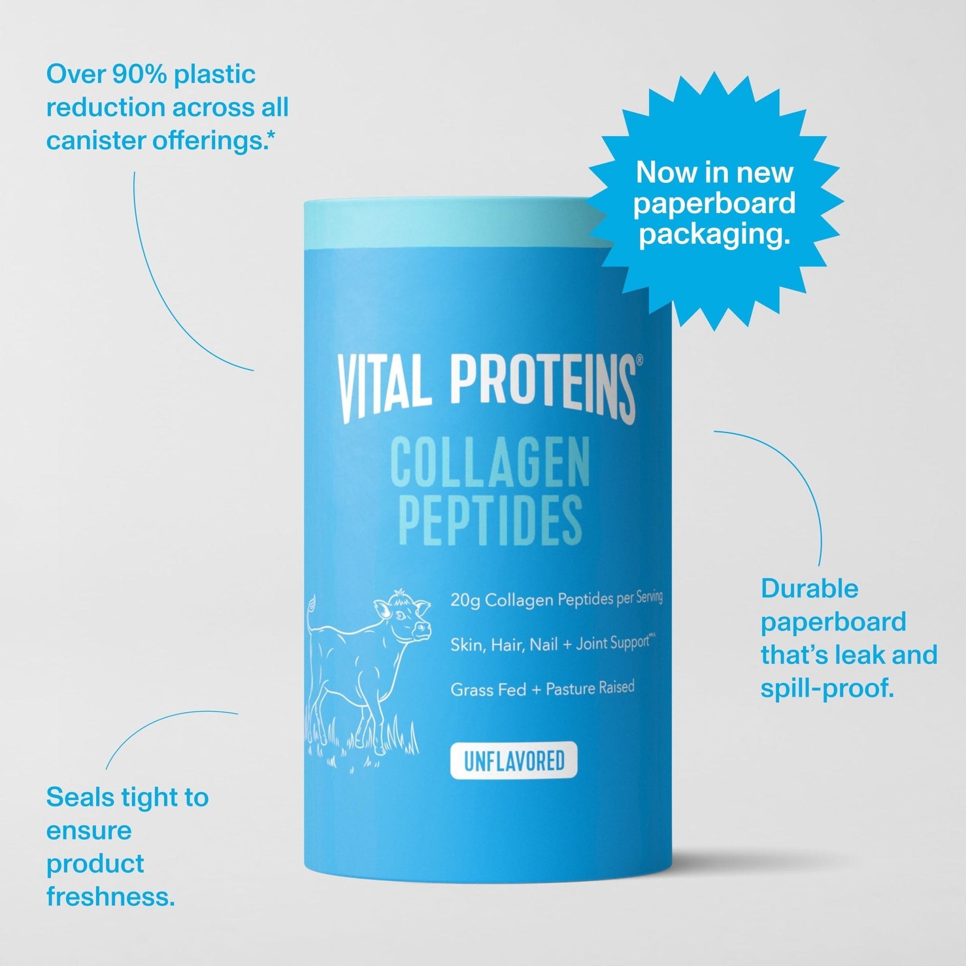 Vital Proteins Collagen Peptides Powder - Supports Hair, Nail, Skin, Bone & Joint Health, Unflavored, Collagen Protein 9.33 OZ - Maple Wellness Supplements