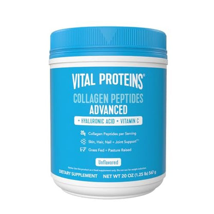 Vital Proteins Collagen Peptides Powder with Hyaluronic Acid and Vitamin C, Unflavored - Maple Wellness Supplements