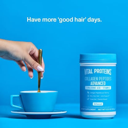 Vital Proteins Collagen Peptides with Hyaluronic Acid and Vitamin C, Shrink-Wrapped - Maple Wellness Supplements