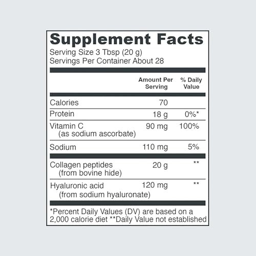 Vital Proteins Collagen Peptides with Hyaluronic Acid and Vitamin C, Shrink-Wrapped - Maple Wellness Supplements