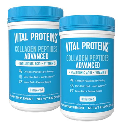 Vital Proteins Collagen Peptides with Hyaluronic Acid and Vitamin C, Shrink-Wrapped - Maple Wellness Supplements