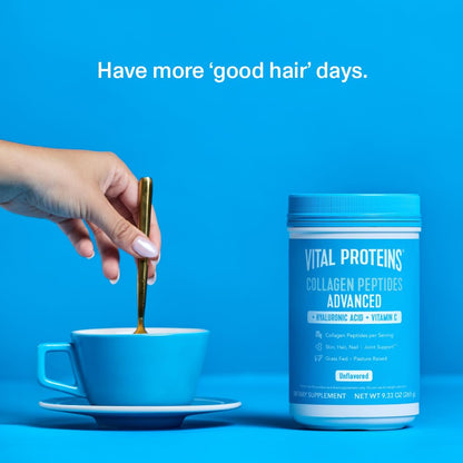 Vital Proteins Collagen Powder Supplement Hydrolyzed Peptides with Hyaluronic Acid - Maple Wellness Supplements