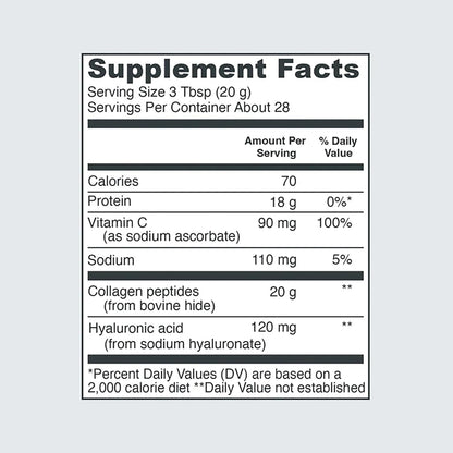 Vital Proteins Collagen Powder Supplement Hydrolyzed Peptides with Hyaluronic Acid - Maple Wellness Supplements