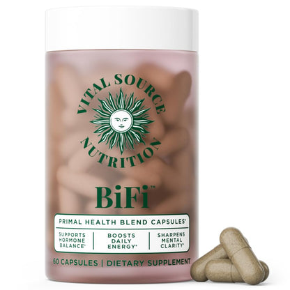 Vital Source Nutrition - BiFi Capsules - Premium Primal Organ Blend - Supports Hormone Health, Energy, Stamina & Clarity - Daily Vitality - Ancestral Supplements for Women - No Artificial Ingredients - Maple Wellness Supplements