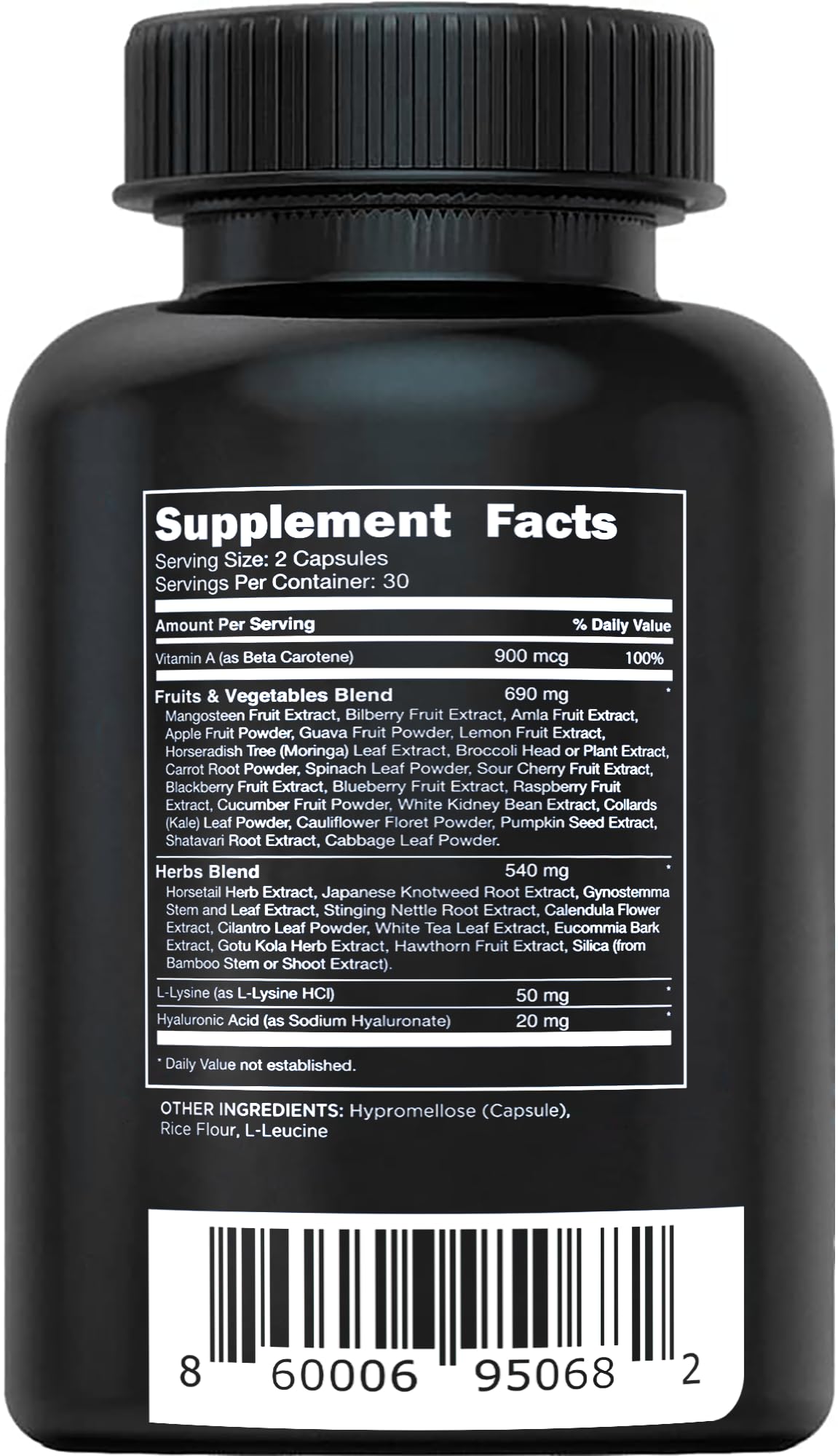 Vital Vitamins Vegan Collagen Booster - with Silica and Hyaluronic Acid - Plant-Based Collagen Supplements - Maple Wellness Supplements