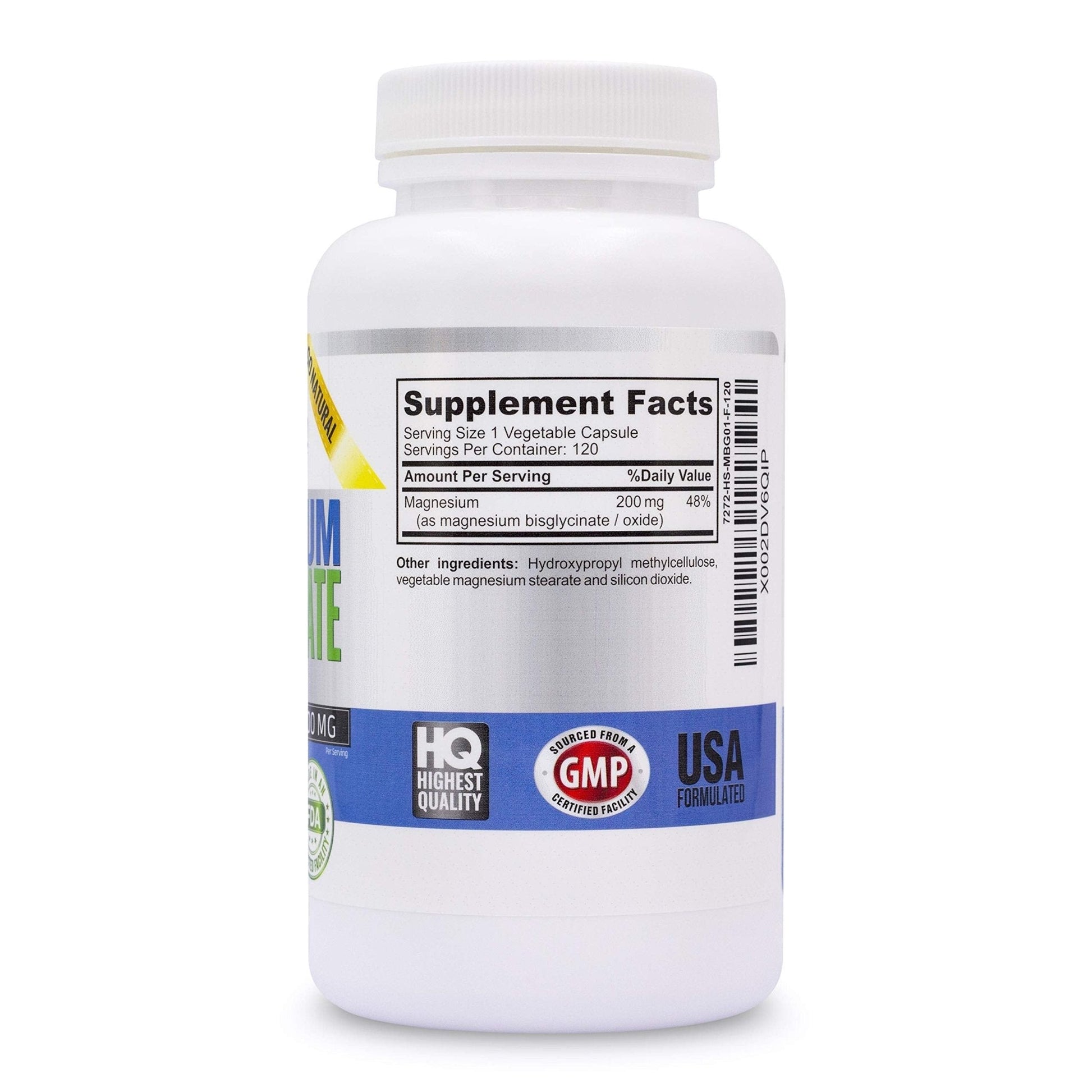 Vitalité Now! Magnesium Bisglycinate 200mg - 100% Chelated Capsules for Superior Absorption - Gentle Formula, No Laxative Effect - Sleep Energy Cramps Muscle Support - Fully Reacted & Buffered - Maple Wellness Supplements