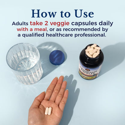 Vitalitown Magnesium Complex Supplement | 300mg Elemental Mag | Magnesium Citrate Glycinate Taurate Malate | Non-GMO, No Gluten, 90 Vegan Magnesio Capsules for Bone Brain Heart - Maple Wellness Supplements