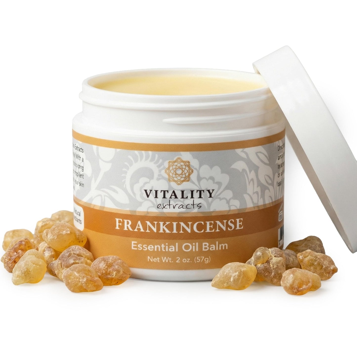 Vitality Extracts Frankincense Balm - 2oz, Boswellia Serrata, Beeswax, Olive Oil, Moisturizer for Dry, Cracked Skin, All Skin Types - Maple Wellness Supplements