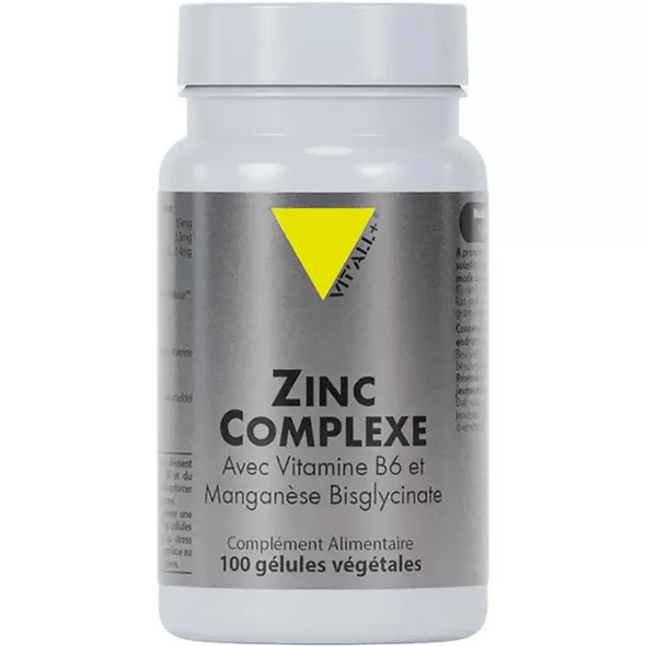 Vitall+ Zinc Complex 100 vegetarian capsules - Maple Wellness Supplements