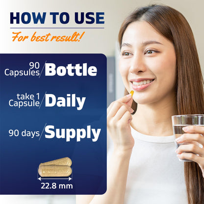 Vitamatic Cortisol Health Support - 90 Veggie Capsules - Made with Adaptogenic Blend with Ashwagandha, Rhodiola, Magnolia, L-Theanine, Phosphatidylserine - Maple Wellness Supplements
