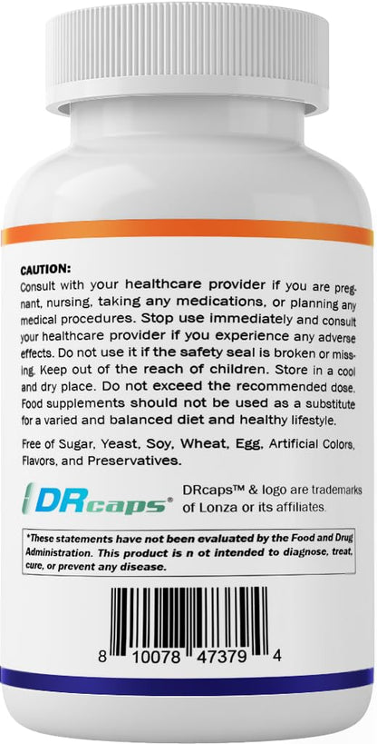 Vitamatic Lactobacillus Plantarum - 20 Billion per DR Capsule - 60 Count - Digestive Support - Made with Prebiotic Inulin Fiber - Maple Wellness Supplements