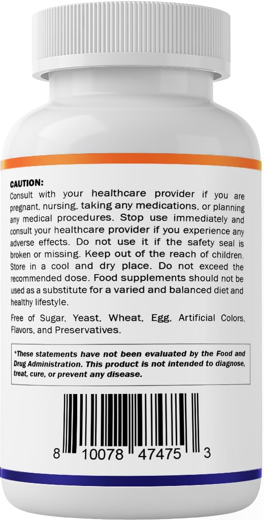 Vitamatic Lithium Orotate 5mg, 240 Veggie Capsules, Non-GMO, Gluten Free. - Maple Wellness Supplements