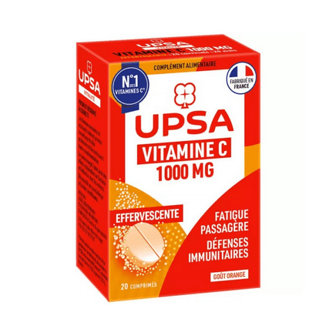 Vitamin C 1000mg - 20 effervescent tablets - UPSA - Maple Wellness Supplements