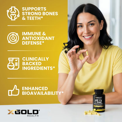 Vitamin D, K2, K1, Zinc, Quercetin, Elderberry, Turmeric, Ginger & Echinacea Whole Food Supplement 8 in 1- D3 5000 IU Plant-Based from Lichen, Vitamin K (K2 MK7, MK4, K1) - Maple Wellness Supplements