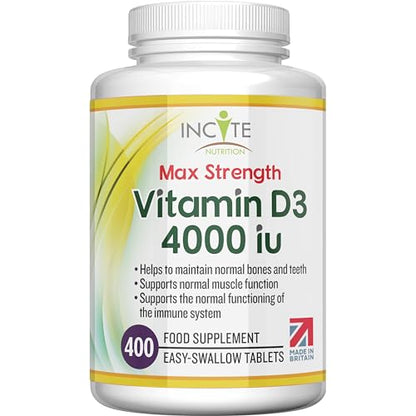 Vitamin D3 4000 iu - Vitamin D Tablets - 1 Year Supply Tablets - Vegetarian - Vitamin D - Maple Wellness Supplements