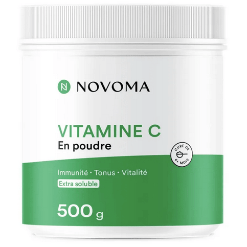Vitamine C en poudre Pot 500 g NOVOMA - Maple Wellness Supplements