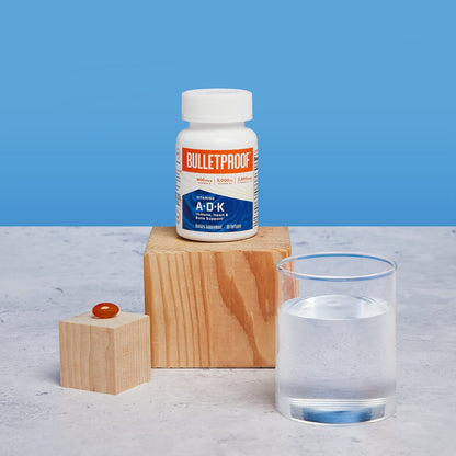Vitamins A-D-K, 30 Softgels, 900mcg Vitamin A, with 5000 IU D3, K1, K2, K3, High Potency - Maple Wellness Supplements