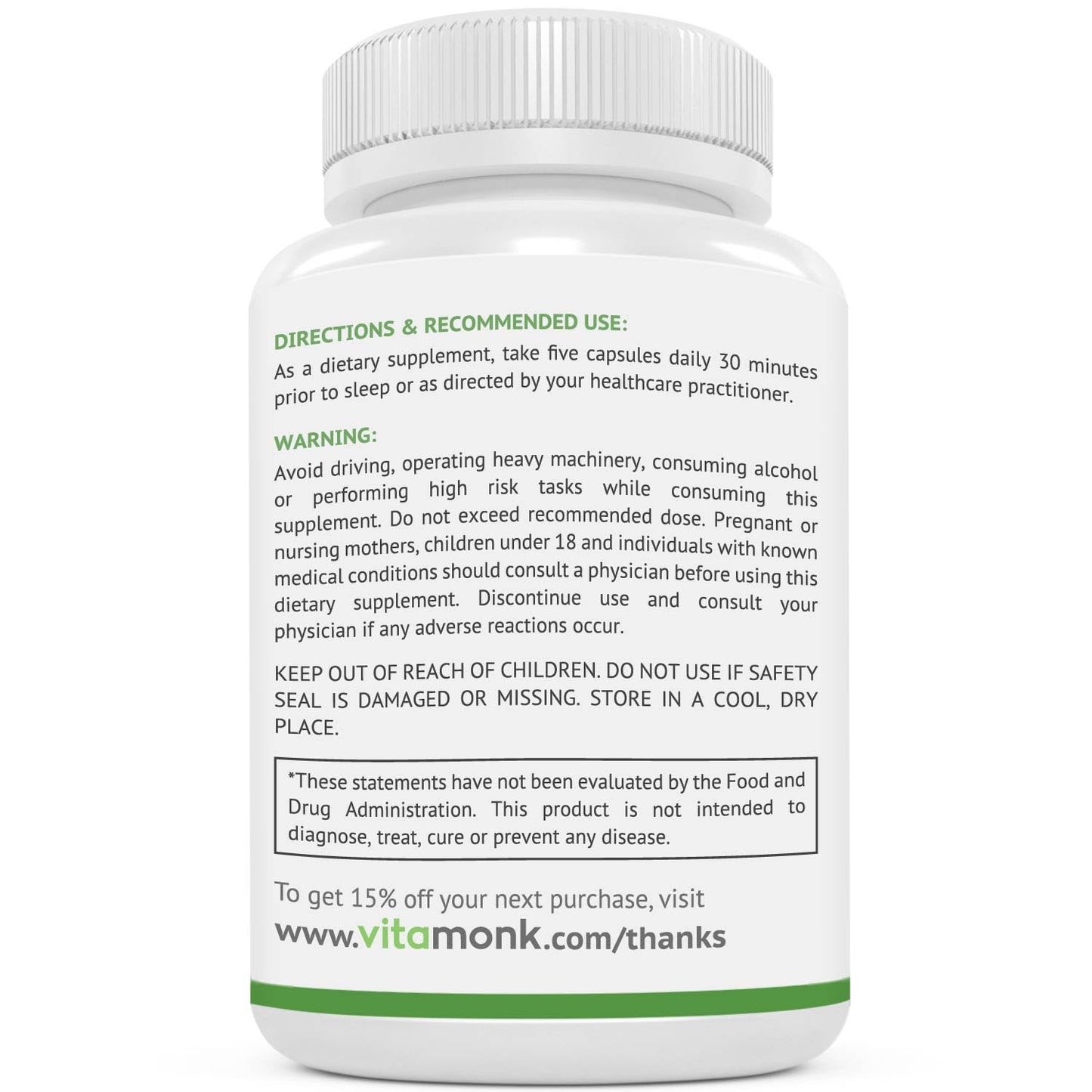 VitaMonk Relaxeril™ All-Natural Muscle Relaxer - Muscle Relaxer Supplement - Complete Muscle Relaxing Formula - Maple Wellness Supplements