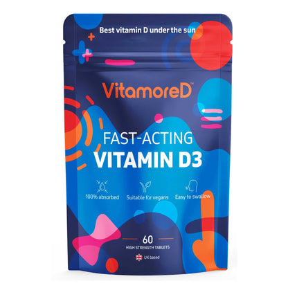 VitamoreD Vitamin D Calcifediol 10 mcg | Easy Swallow Tablets | Two-A-Day | 30 Day Supply | 60 Tablets - Maple Wellness Supplements