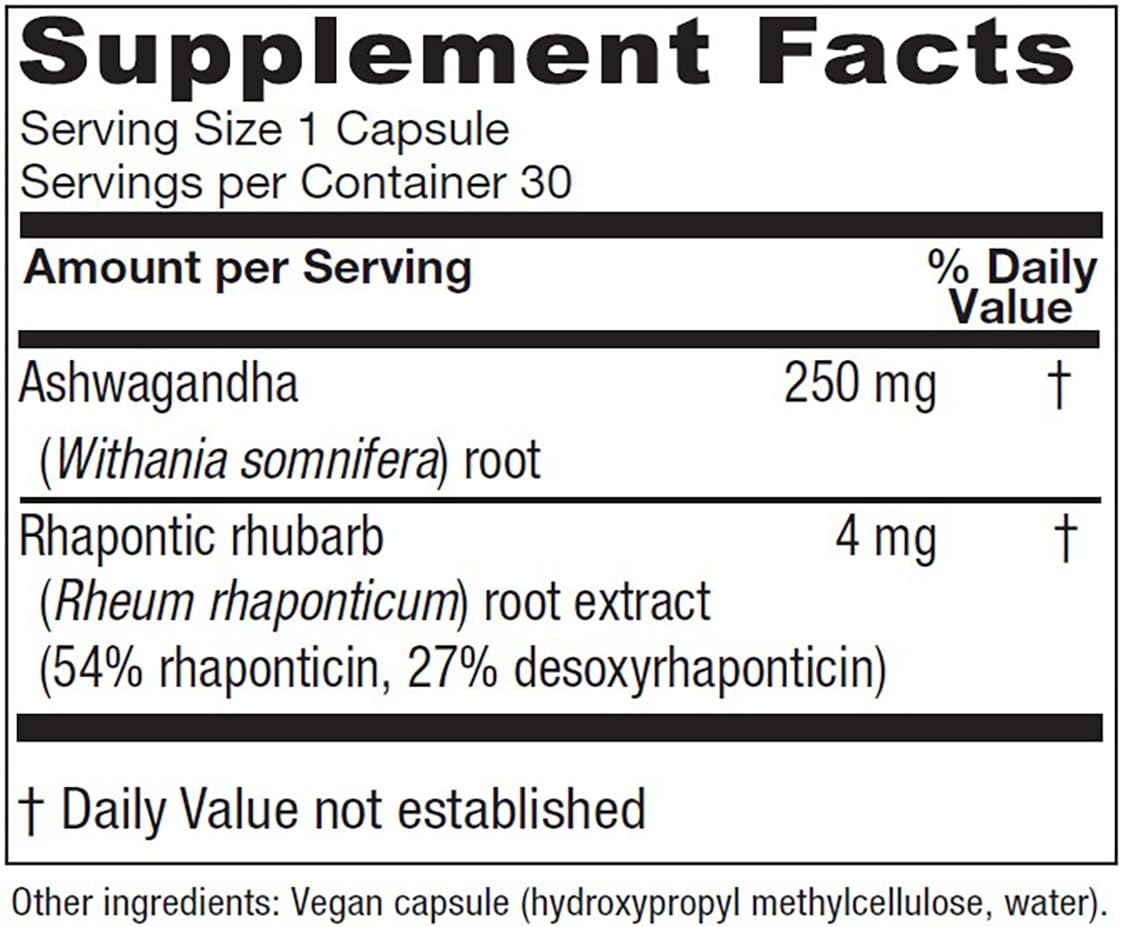 Vitanica Peri/Meno Ease - for Perimenopause and Menopause Symptoms - Hot Flash Relief with Clinically Studied Siberian Rhubarb Extract - Supports Sleep and Stress with Ashwagandha - Vegan - 30 Caps - Maple Wellness Supplements