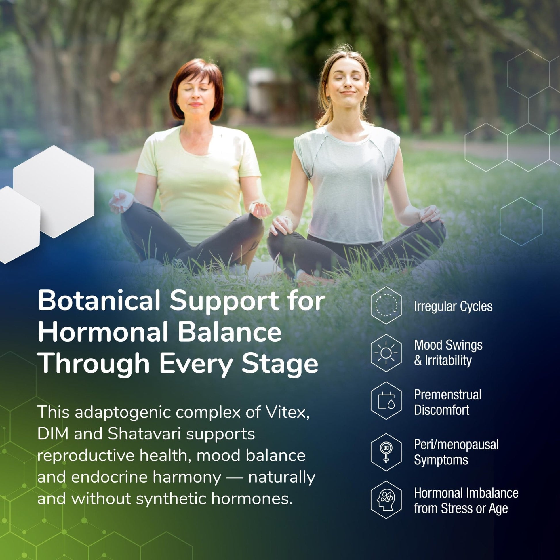 Vitex + DIM + Shatavari Hormone Balance Supplement – PMS, Menopause & Cycle Support for Women – Adaptogenic Complex with Maca, Ashwagandha, Dandelion – Vegan – 60 Capsules - Maple Wellness Supplements