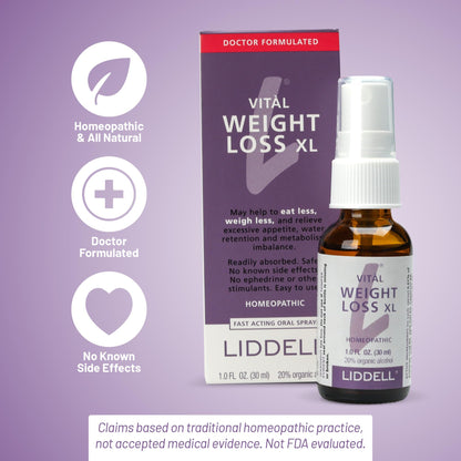 VITL Weight Loss XL Liddell Homeopathic 1 oz Liquid - Maple Wellness Supplements