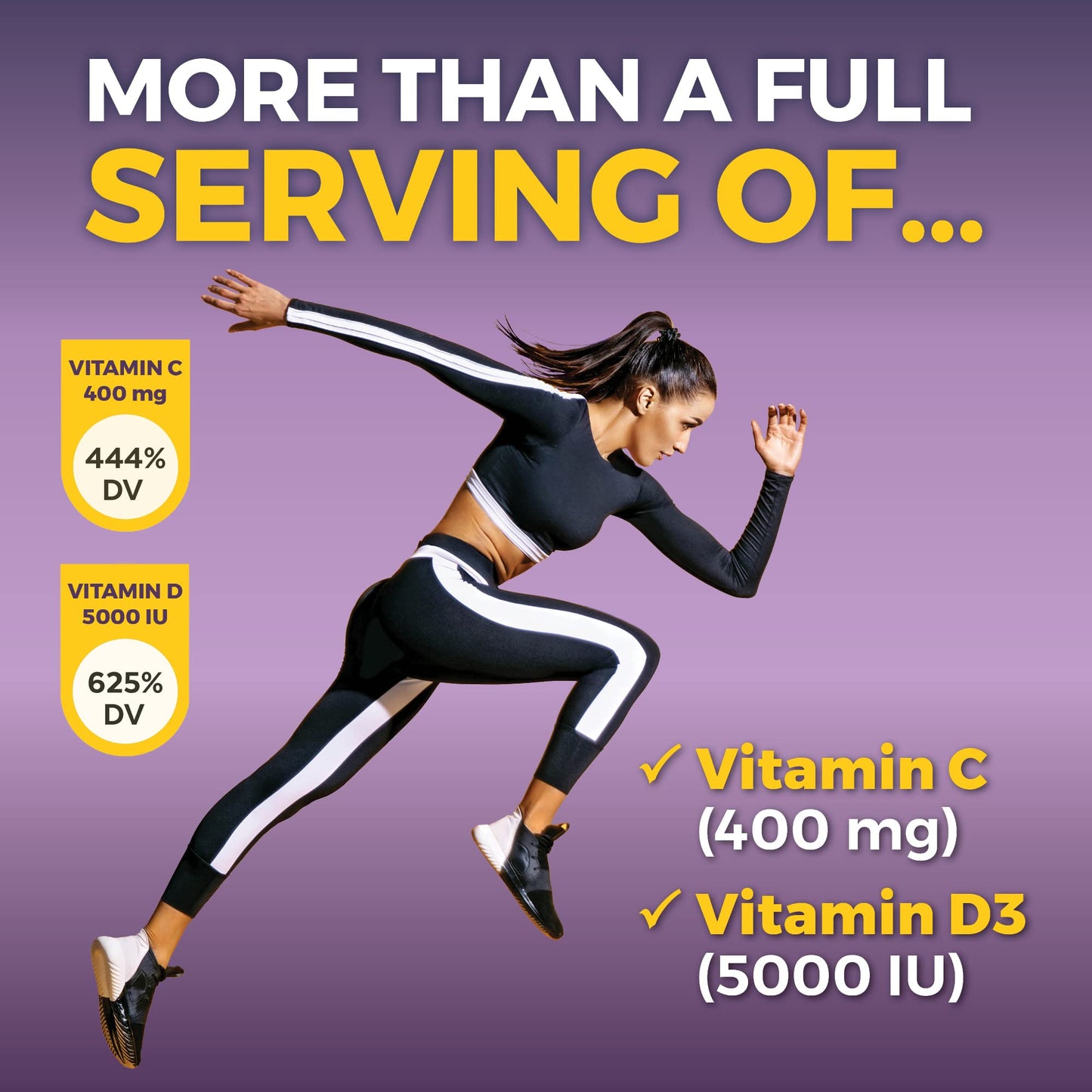 Viva Naturals Elderberry with Vitamin C and Zinc for Adults - 5 in 1 Sambucus Black Elderberry Capsules with Vitamin D3 5000 IU Immunity Supplement - Maple Wellness Supplements