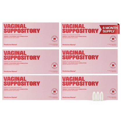 VMAGIC Vaginal Suppository by Medicine Mama – Feminine Moisturizer with Hyaluronic Acid to Help Provide Moisture – 6 Pack (10 Suppositories Each) - Maple Wellness Supplements