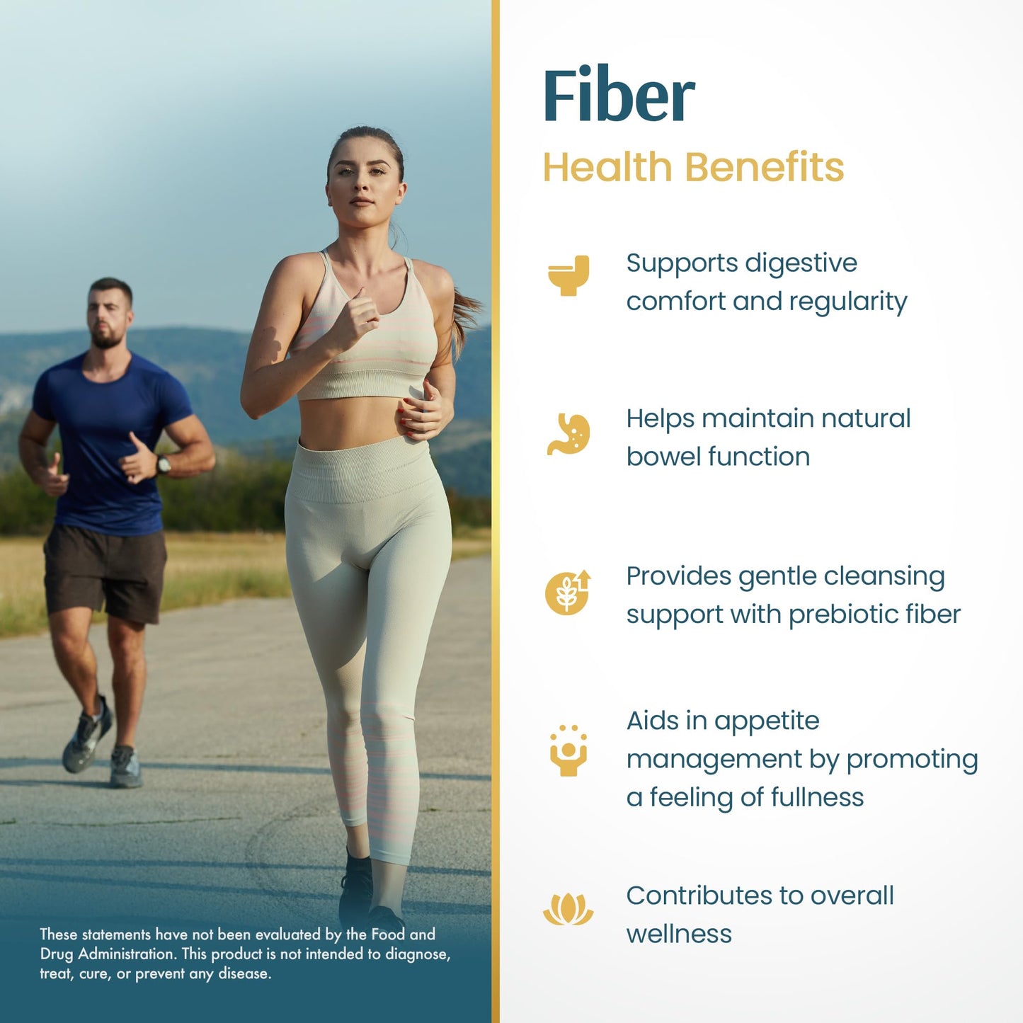 Vykee Nutrition Advanced Fiber Complex – Psyllium Husk, Aloe Vera, Chia & Flax Seed | Vegan, Non-GMO | Supports Digestive Health, Regularity & Gut Wellness | 180 Capsules - Maple Wellness Supplements
