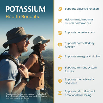 Vykee Nutrition Potassium Citrate Capsules - Supplements for Electrolyte Balance, Muscle & Heart Health - Vegan, Non-GMO, - Maple Wellness Supplements