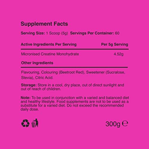 Warrior Creatine Monohydrate Powder – 300g – Micronised for Easy Mixing and Consumpti - Maple Wellness Supplements
