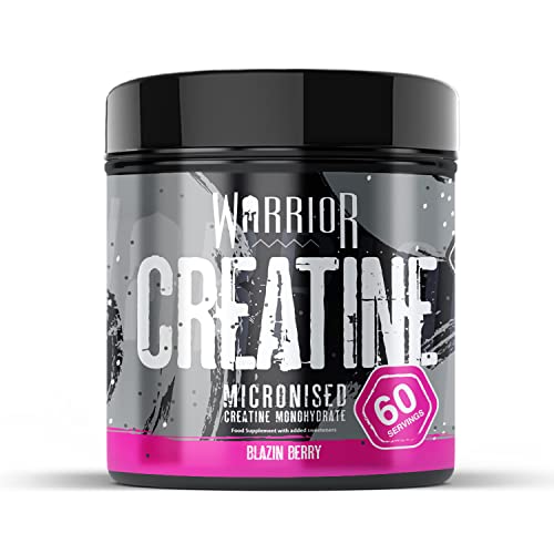 Warrior Creatine Monohydrate Powder – 300g – Micronised for Easy Mixing and Consumpti - Maple Wellness Supplements