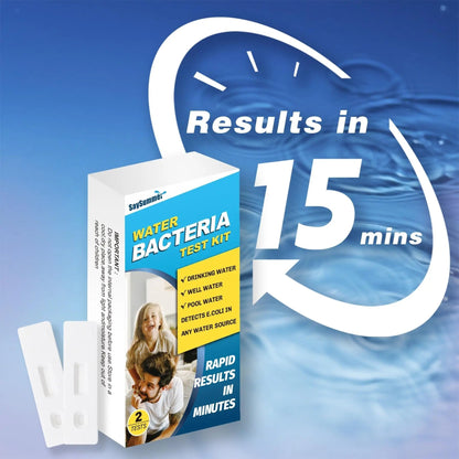 Water Bacteria Test Kit for Drinking Water: Results in 15 Minutes Coliform Bacteria Water Test Kit 2 Counts for Any Water Source Including Well Water Pool Water - Maple Wellness Supplements