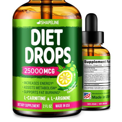 Weight Loss Drops - Appetite Suppressant for Women & Men - Made in the USA - Natural - Maple Wellness Supplements