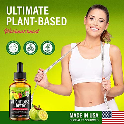 Weight Loss Drops Natural Detox Made in USA - Diet Drops for Fat Loss - Effective Appetite - Maple Wellness Supplements