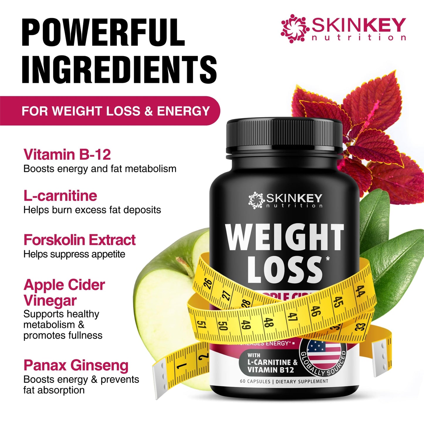 Weight Loss Pills for Women - Fat Burner Diet That Work Fast & Men Made in USA - Maple Wellness Supplements