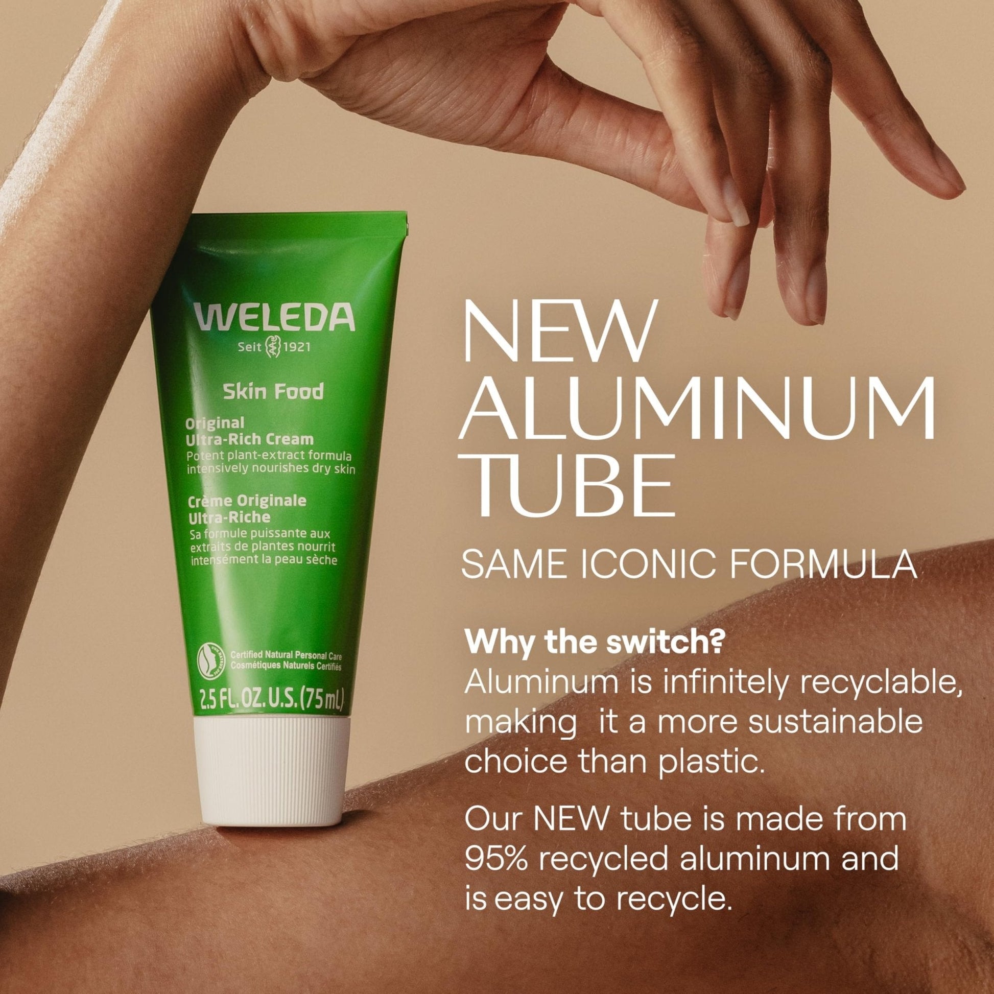 Weleda Skin Food Original Ultra-Rich Body Cream 2.5 Fluid Ounce, Plant Rich Hydrating Moisturizer with Pansy - Maple Wellness Supplements
