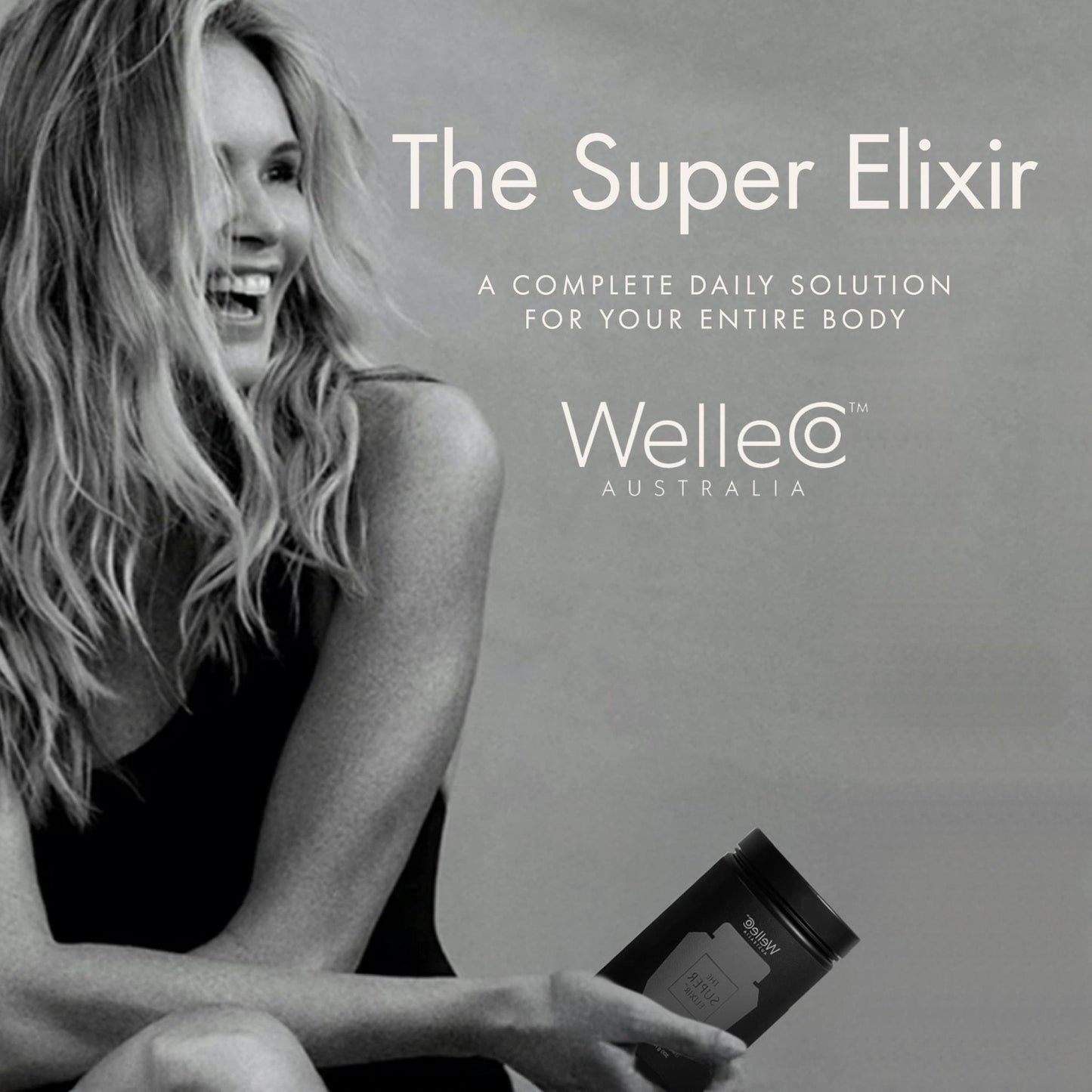 WelleCo The Super Elixir Daily Greens Powder, Probiotic Drink Mix with Whole Foods, Gluten Free, Vegan Gut Health Powder, Energy, Immunity, Healthy Skin, Hair & Nails (300g, Lemon Ginger) - Maple Wellness Supplements