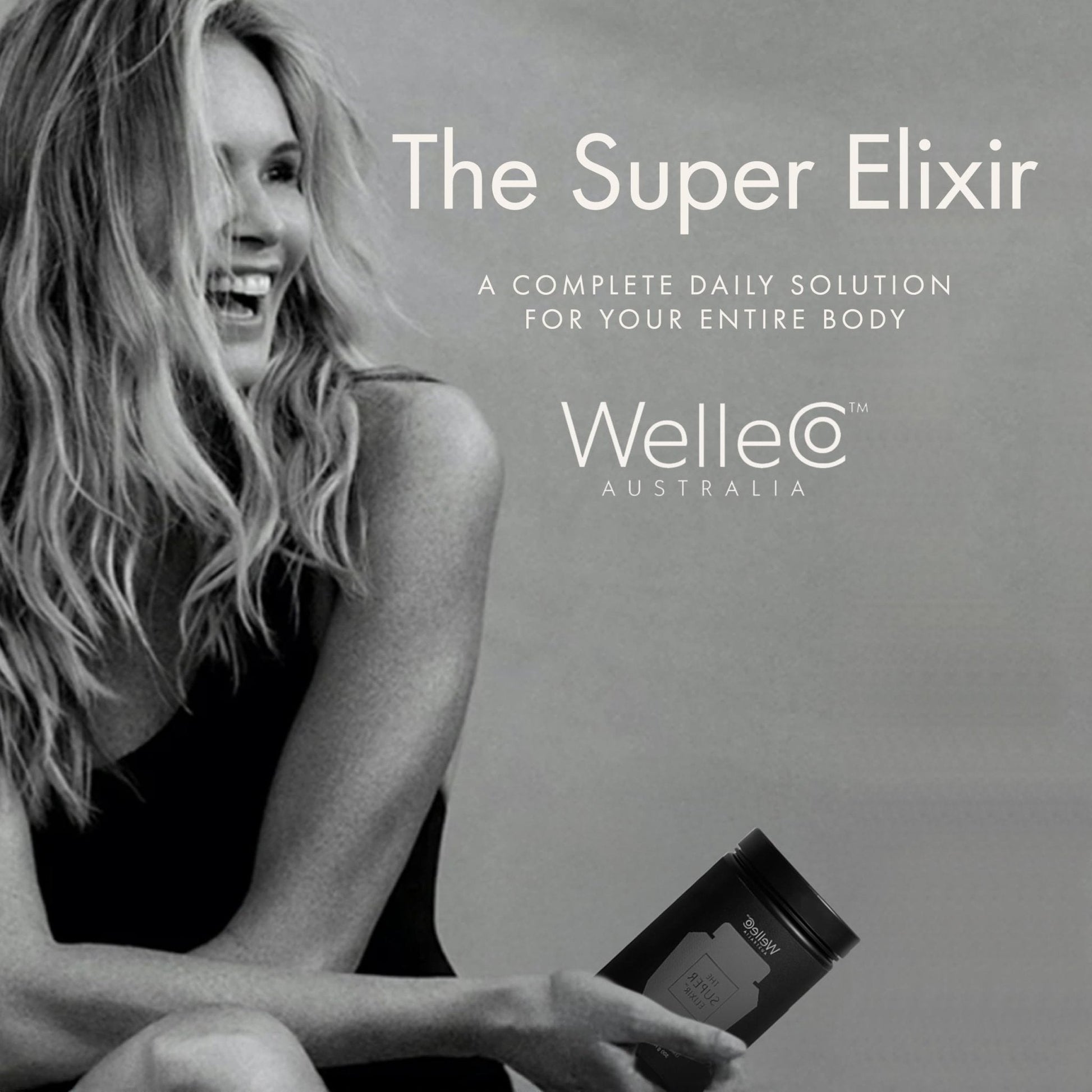 WelleCo The Super Elixir Daily Greens Powder, Probiotic Drink Mix with Whole Foods, Gluten Free, Vegan Gut Health Powder, Energy, Immunity, Healthy Skin, Hair & Nails (Jar, Blood Orange) - Maple Wellness Supplements